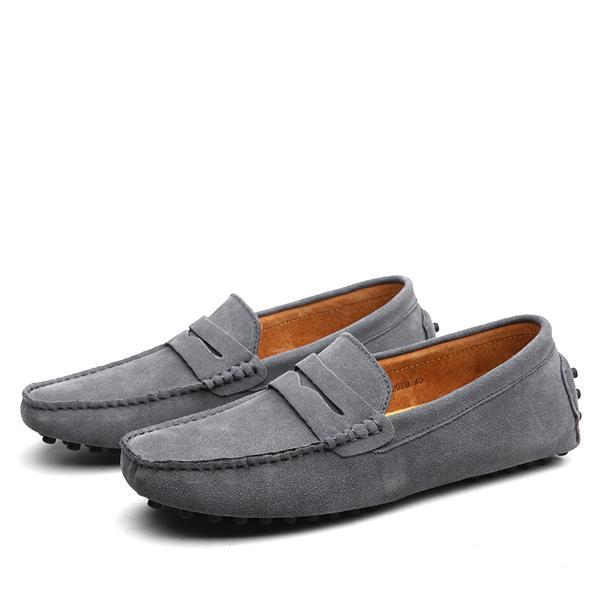Mocassins en daim pour homme