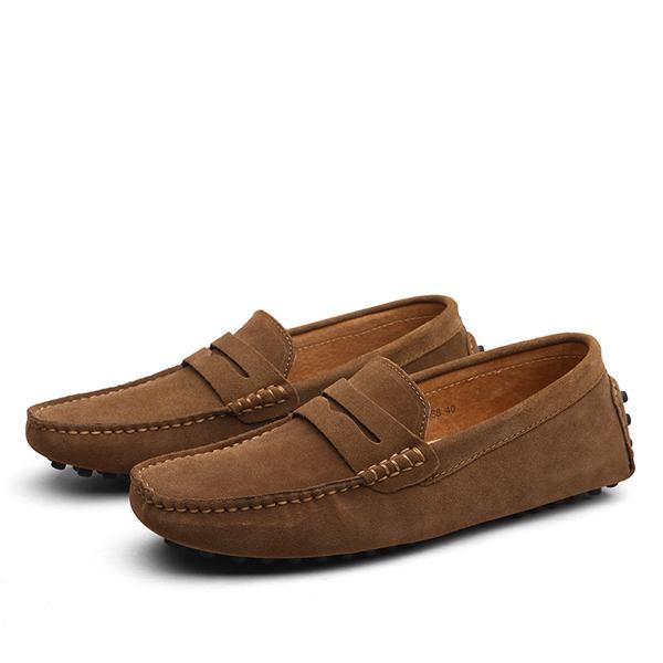 Mocassins en daim pour homme