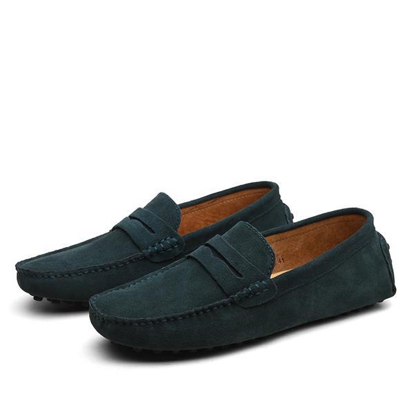 Mocassins en daim pour homme