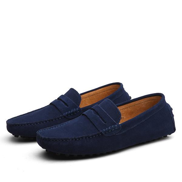 Mocassins en daim pour homme