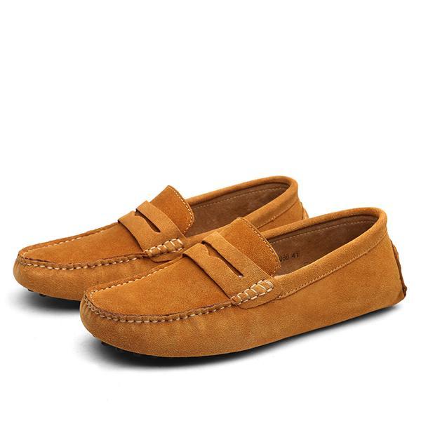 Mocassins en daim pour homme